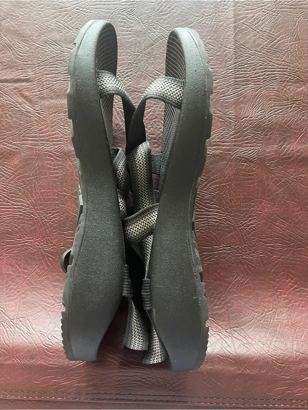 Chaco Men's Black Sandals with Silver Accents